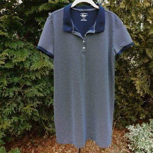 G.H. Bass & Co Cute Polka Dot Stretch Cotton Polo Dress